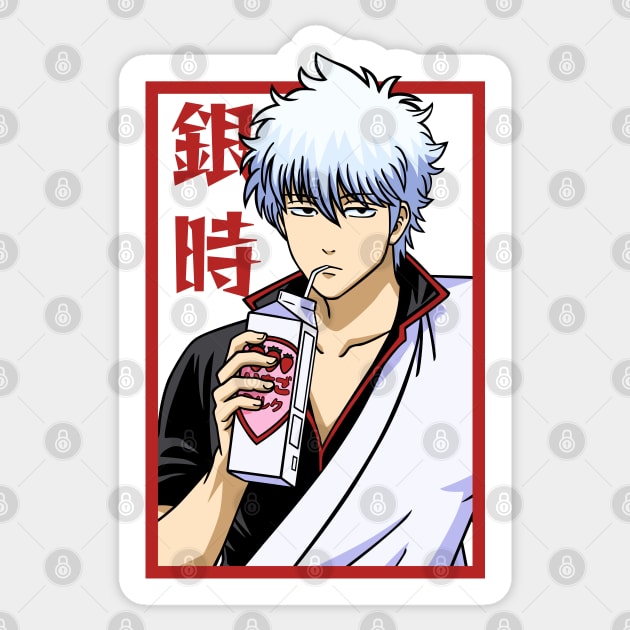 Gintoki Sticker by Brok Design